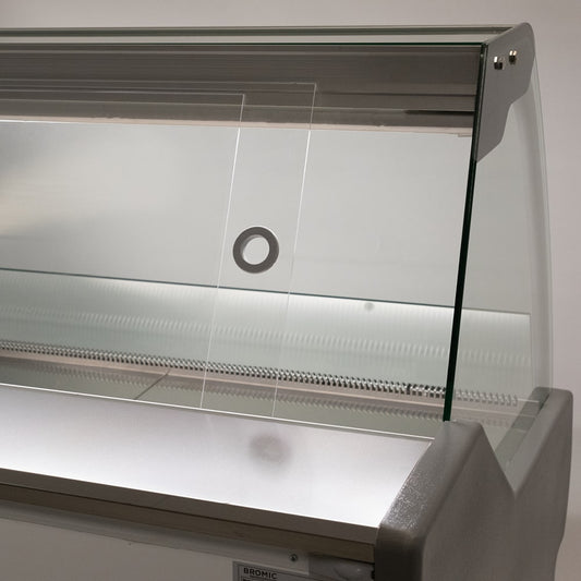 Bromic DD2500CG-NR – Curved Glass Deli Display - 2580mm
