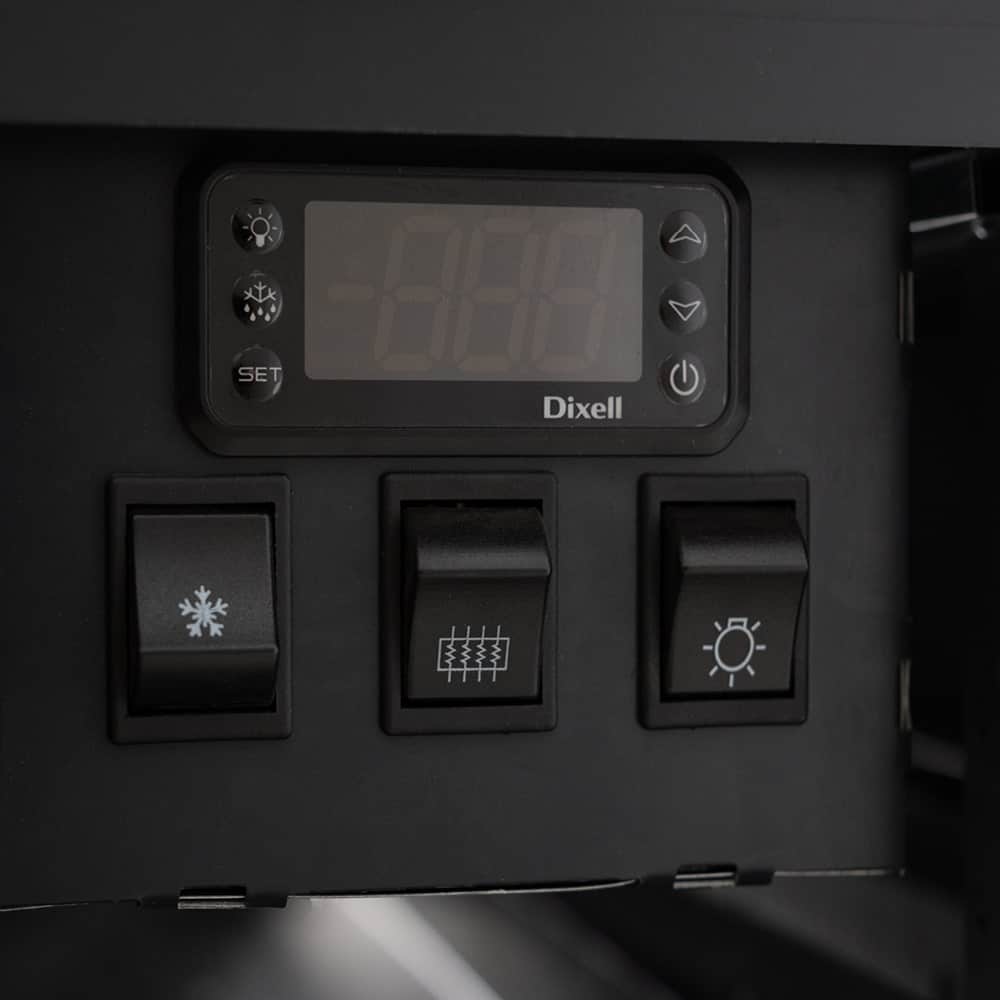 Bromic DD1875SG-NR – Square Glass Deli Display - 1955mm