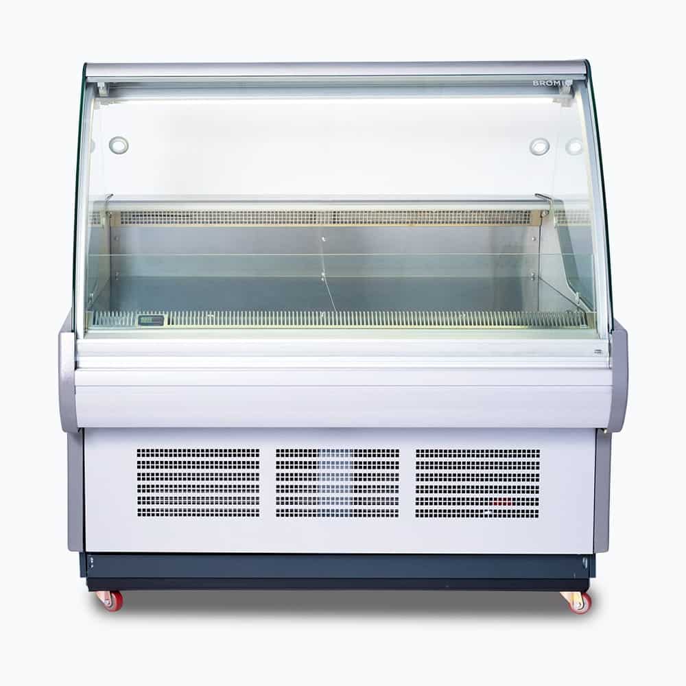 Bromic DD1250CG-NR – Curved Glass Deli Display - 1330mm