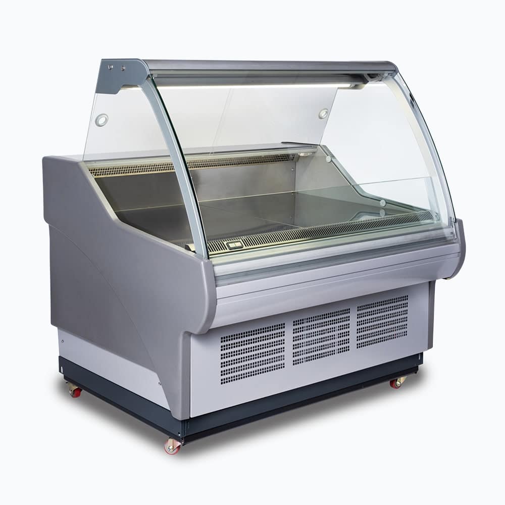 Bromic DD1250CG-NR – Curved Glass Deli Display - 1330mm