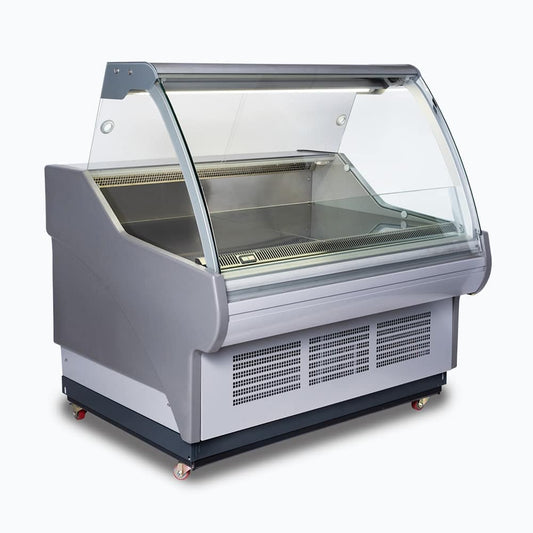 Bromic DD1250CG-NR – Curved Glass Deli Display - 1330mm