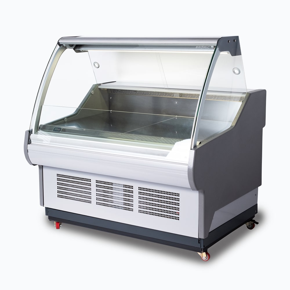 Bromic DD1250CG-NR – Curved Glass Deli Display - 1330mm