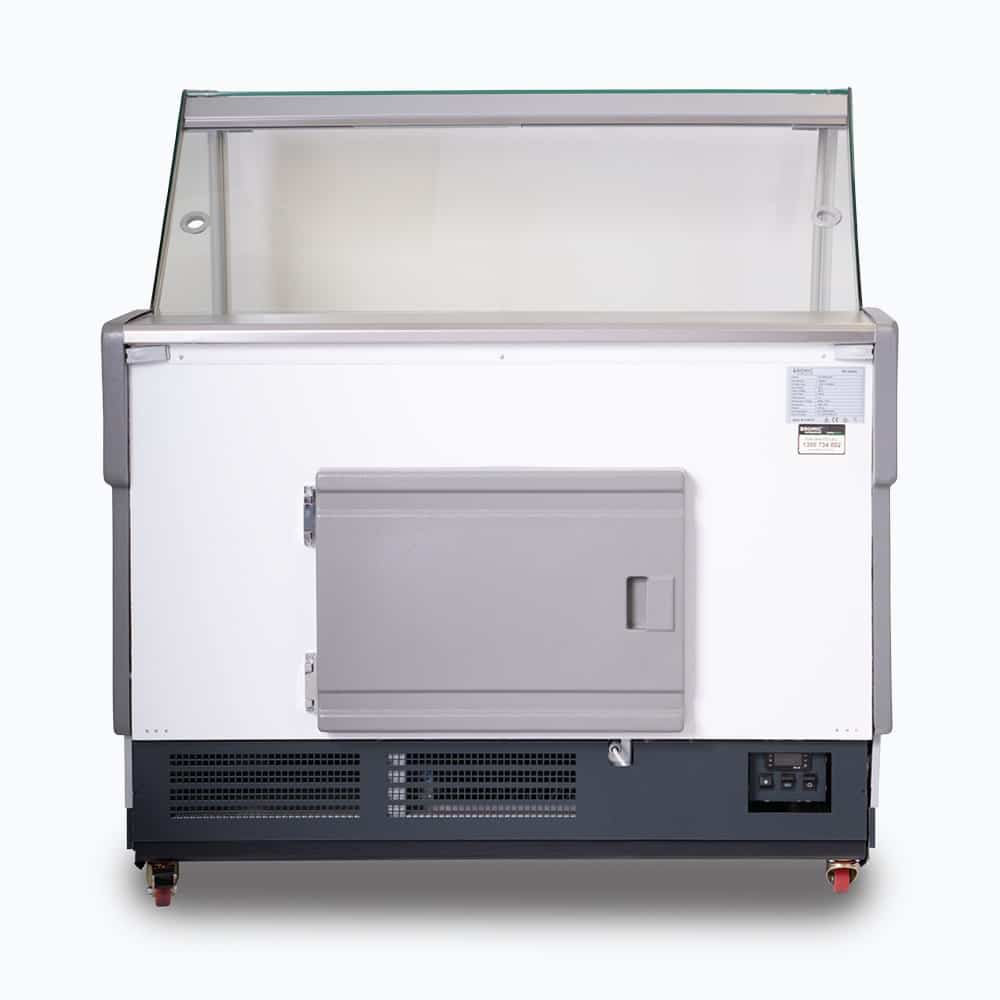 Bromic DD1250SG-NR – Square Glass Deli Display - 1330mm