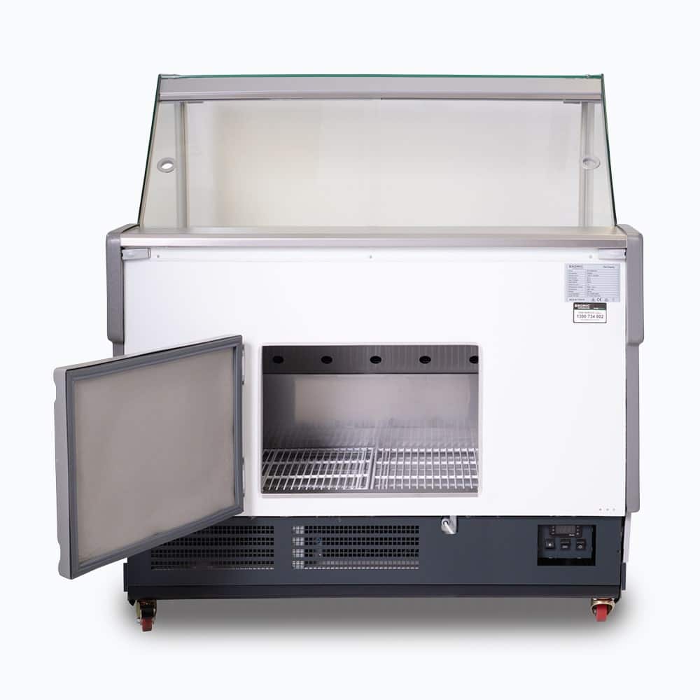 Bromic DD1250SG-NR – Square Glass Deli Display - 1330mm
