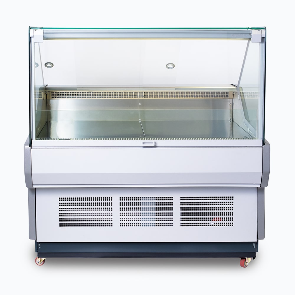 Bromic DD1250SG-NR – Square Glass Deli Display - 1330mm
