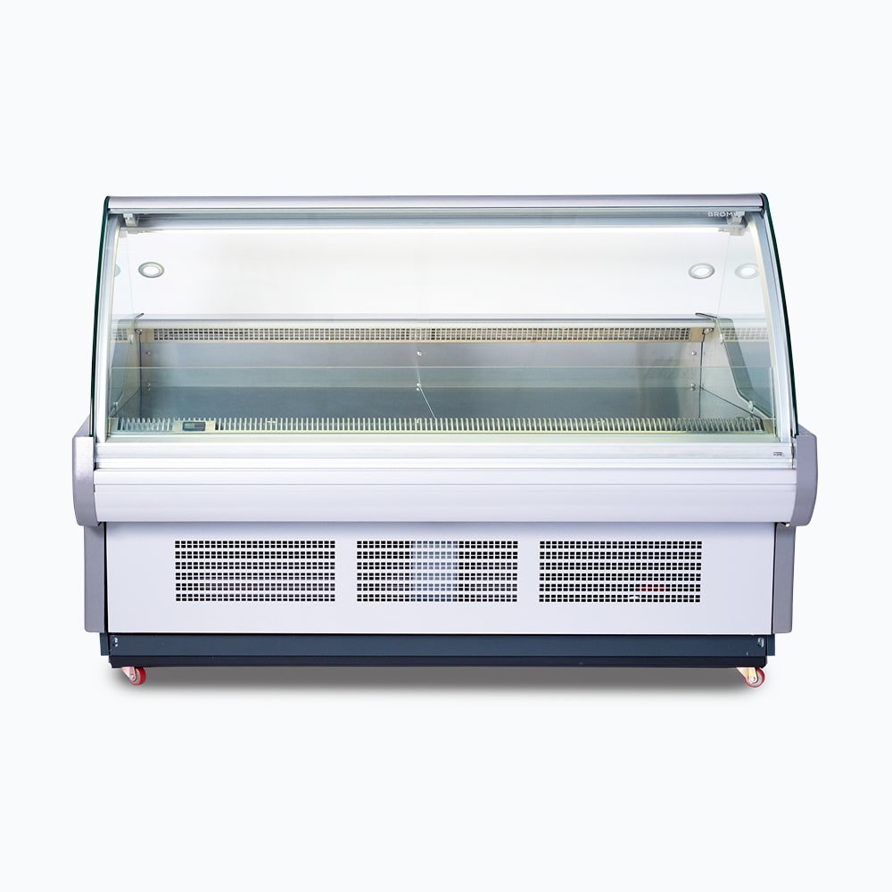 Bromic DD1875CG-NR – Curved Glass Deli Display - 1955mm