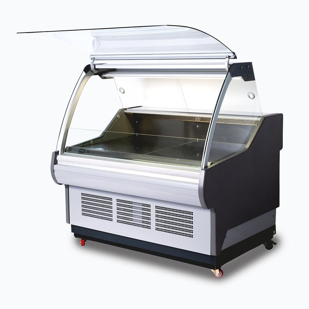 Bromic DD1875CG-NR – Curved Glass Deli Display - 1955mm