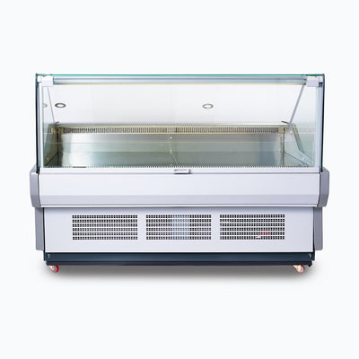 Bromic DD1875SG-NR – Square Glass Deli Display - 1955mm