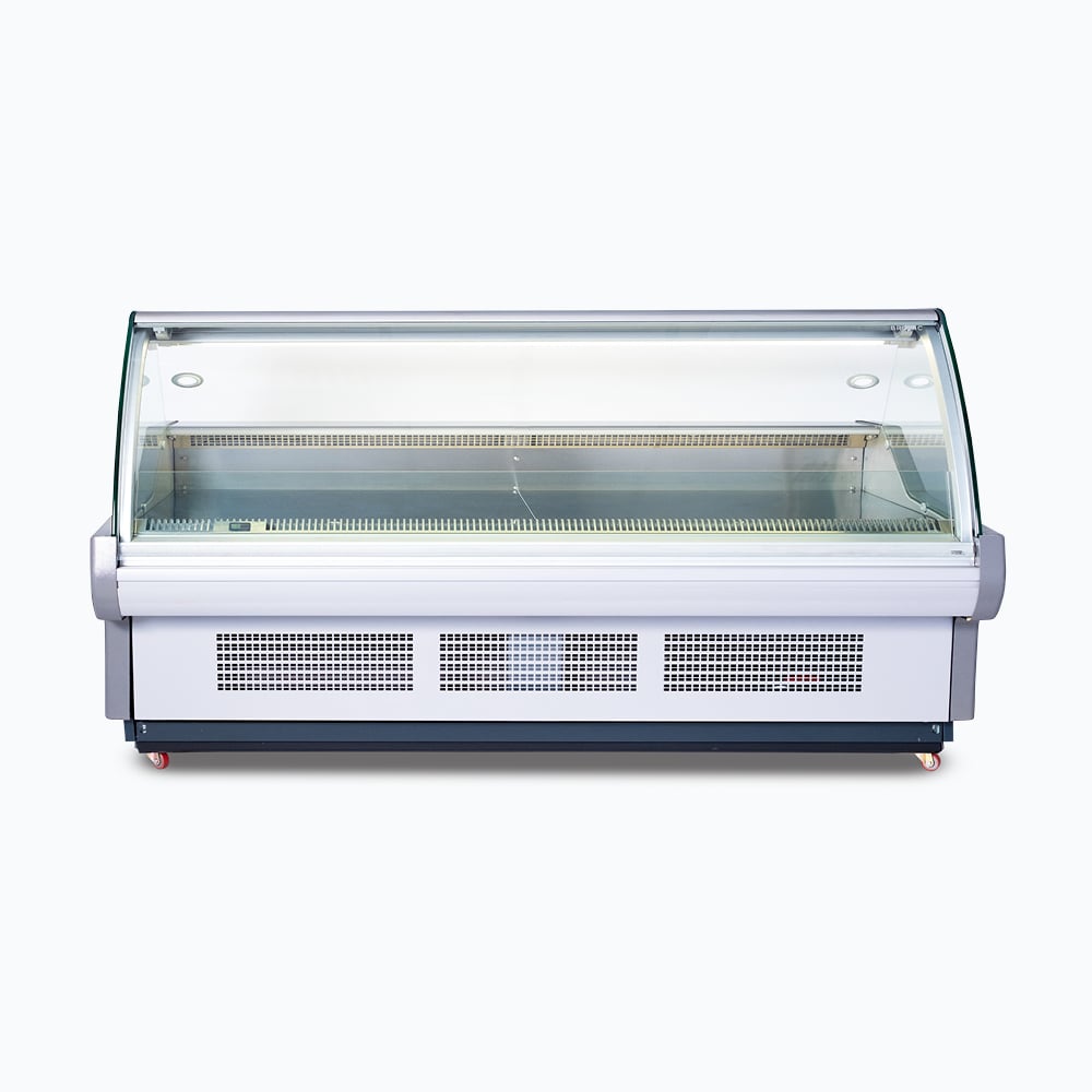Bromic DD2500CG-NR – Curved Glass Deli Display - 2580mm
