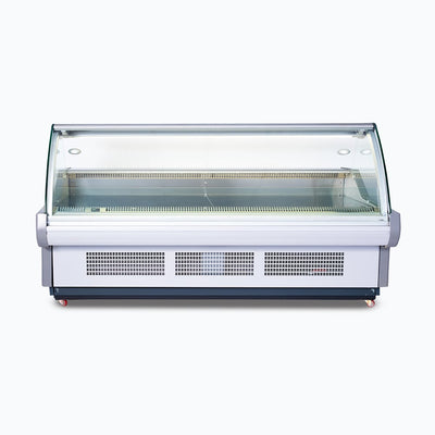 Bromic DD2500CG-NR – Curved Glass Deli Display - 2580mm