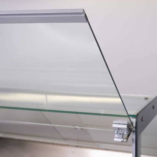Bromic DD2500SG-NR – Square Glass Deli Display - 2580mm