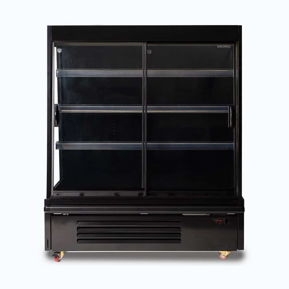 Bromic SVM1250SD-NR – Semi Vertical Display Fridge - 1250mm - 2 Doors - Sliding
