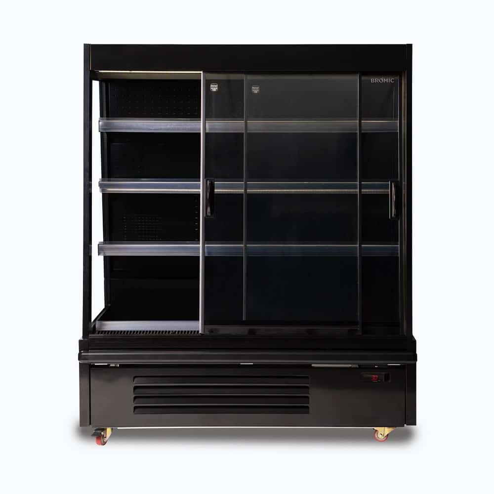 Bromic SVM1250SD-NR – Semi Vertical Display Fridge - 1250mm - 2 Doors - Sliding