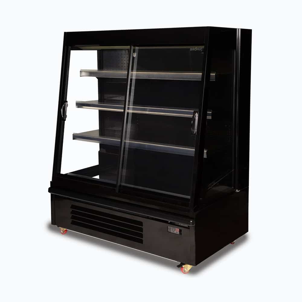 Bromic SVM1250SD-NR – Semi Vertical Display Fridge - 1250mm - 2 Doors - Sliding