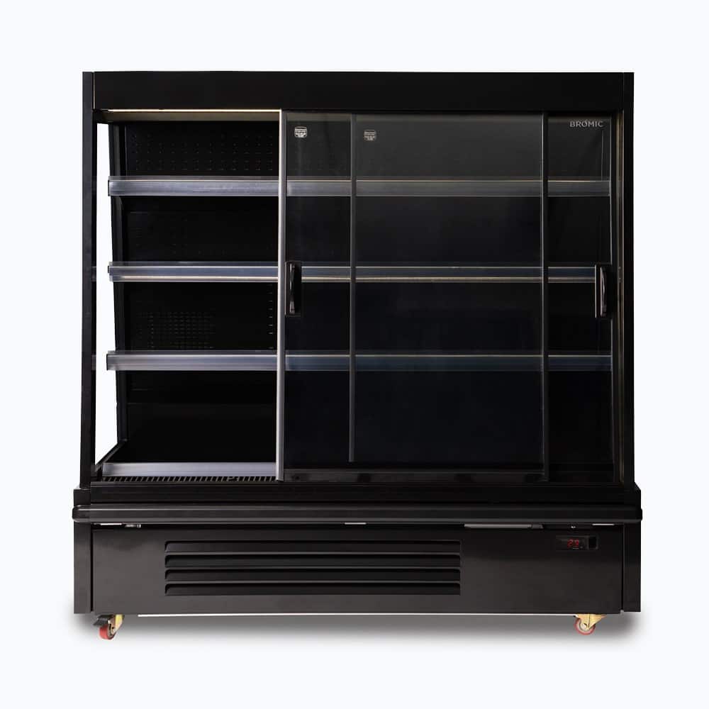 Bromic SVM1580SD-NR – Semi Vertical Display Fridge - Gondola - 1580mm - 2 Doors - Sliding