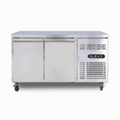 Bromic UBF1360SD-NR – Under Bench Freezer - 282L - 2 Doors - Stainless Steel