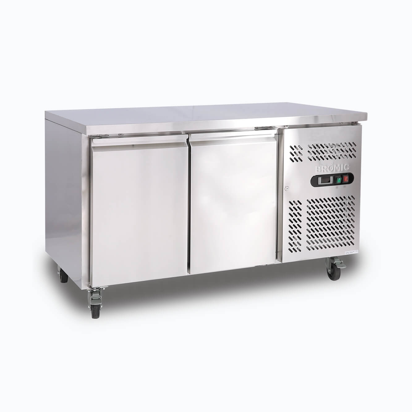 Bromic UBF1360SD-NR – Under Bench Freezer - 282L - 2 Doors - Stainless Steel