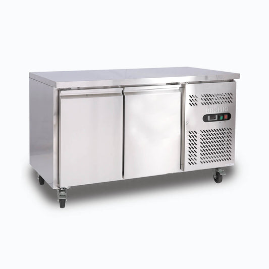 Bromic UBF1360SD-NR – Under Bench Freezer - 282L - 2 Doors - Stainless Steel