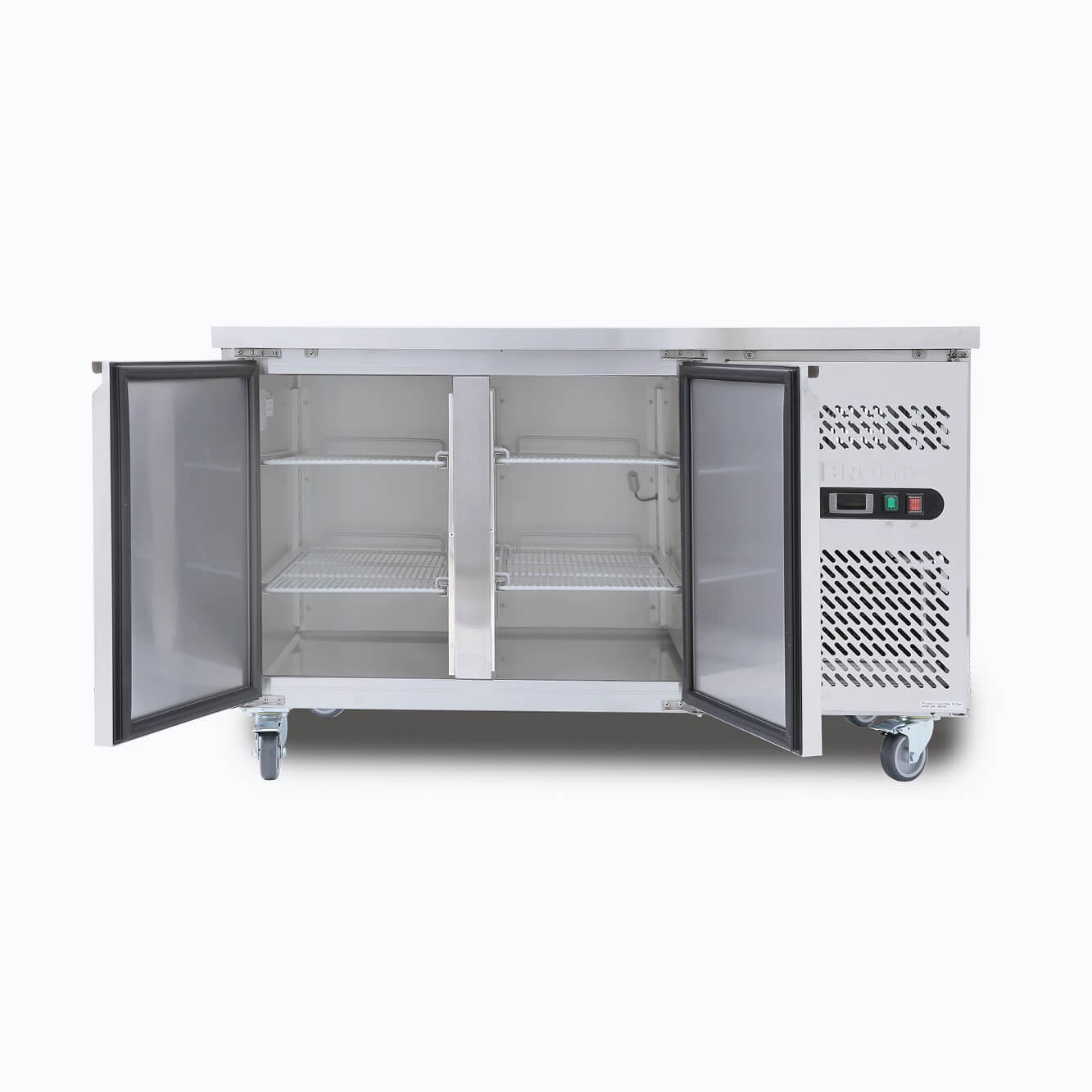 Bromic UBF1360SD-NR – Under Bench Freezer - 282L - 2 Doors - Stainless Steel