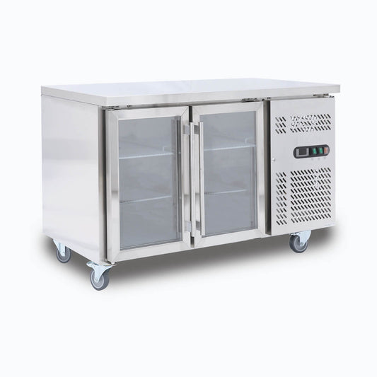 Bromic UBC1360GD-NR – Under Bench Display Fridge - 282L - 2 Doors - Glass