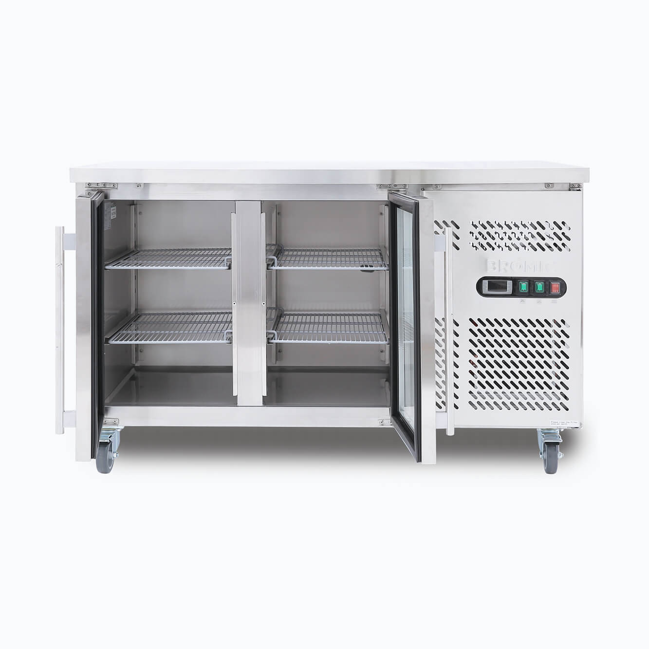 Bromic UBC1360GD-NR – Under Bench Display Fridge - 282L - 2 Doors - Glass