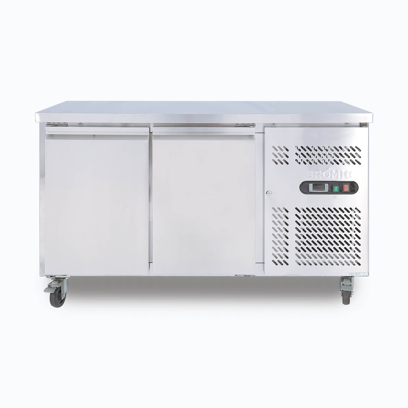 Bromic UBC1360SD-NR – Under Bench Fridge - 282L - 2 Doors - Stainless Steel