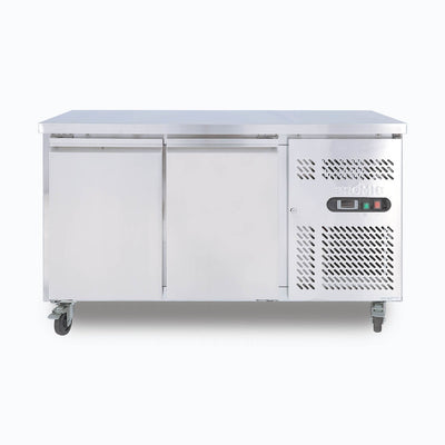 Bromic UBC1360SD-NR – Under Bench Fridge - 282L - 2 Doors - Stainless Steel