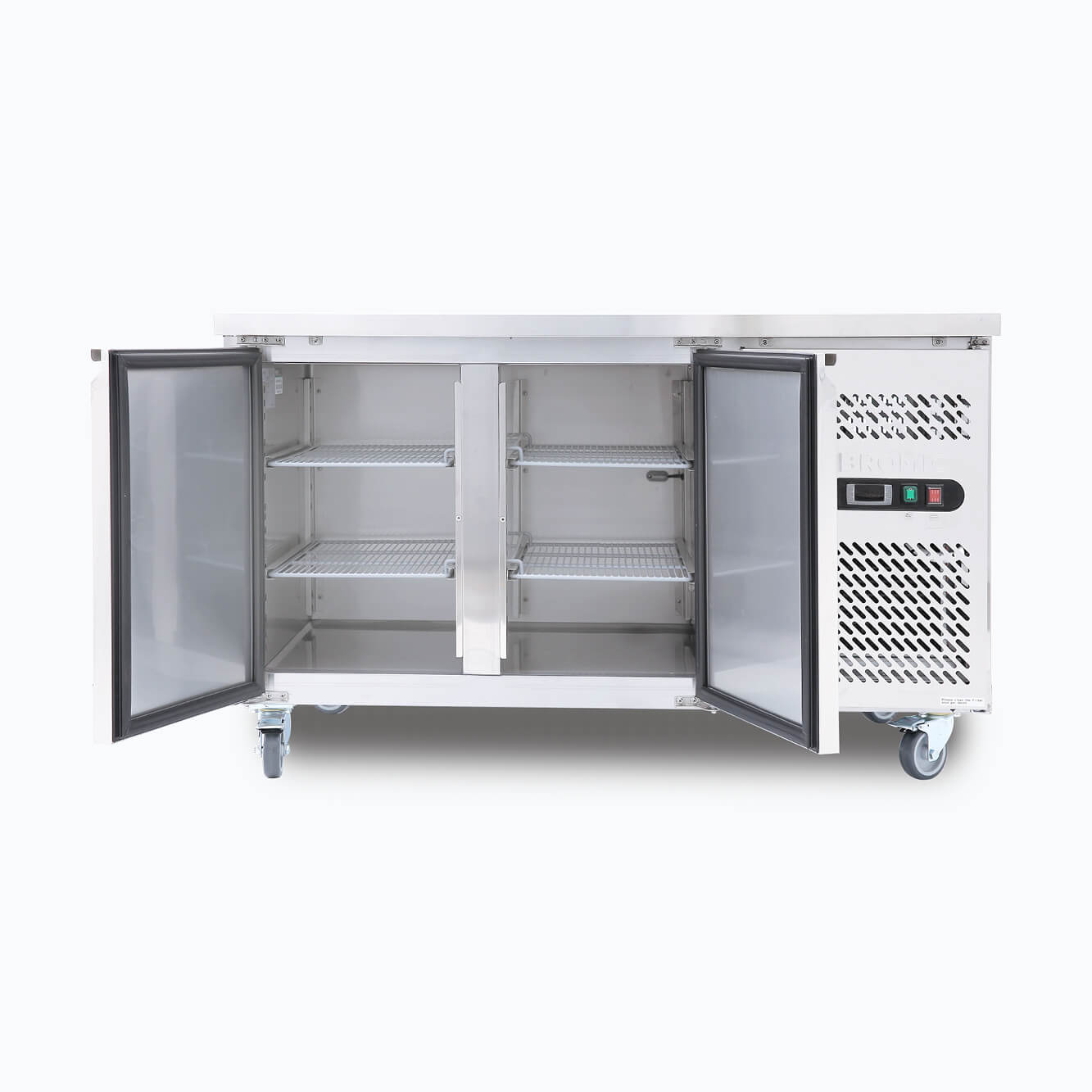 Bromic UBC1360SD-NR – Under Bench Fridge - 282L - 2 Doors - Stainless Steel