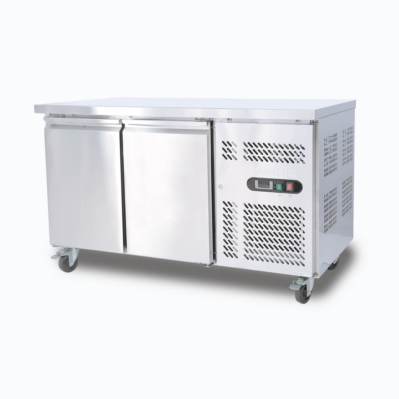 Bromic UBC1360SD-NR – Under Bench Fridge - 282L - 2 Doors - Stainless Steel