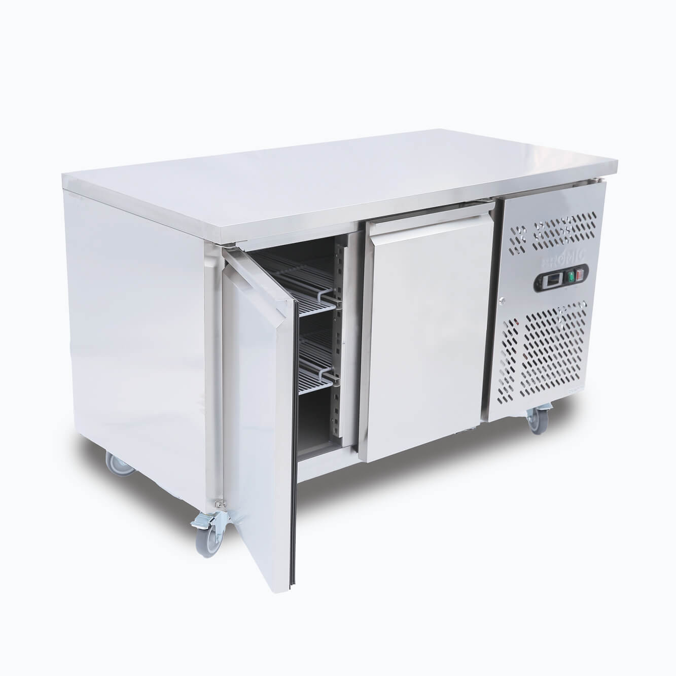 Bromic UBC1360SD-NR – Under Bench Fridge - 282L - 2 Doors - Stainless Steel