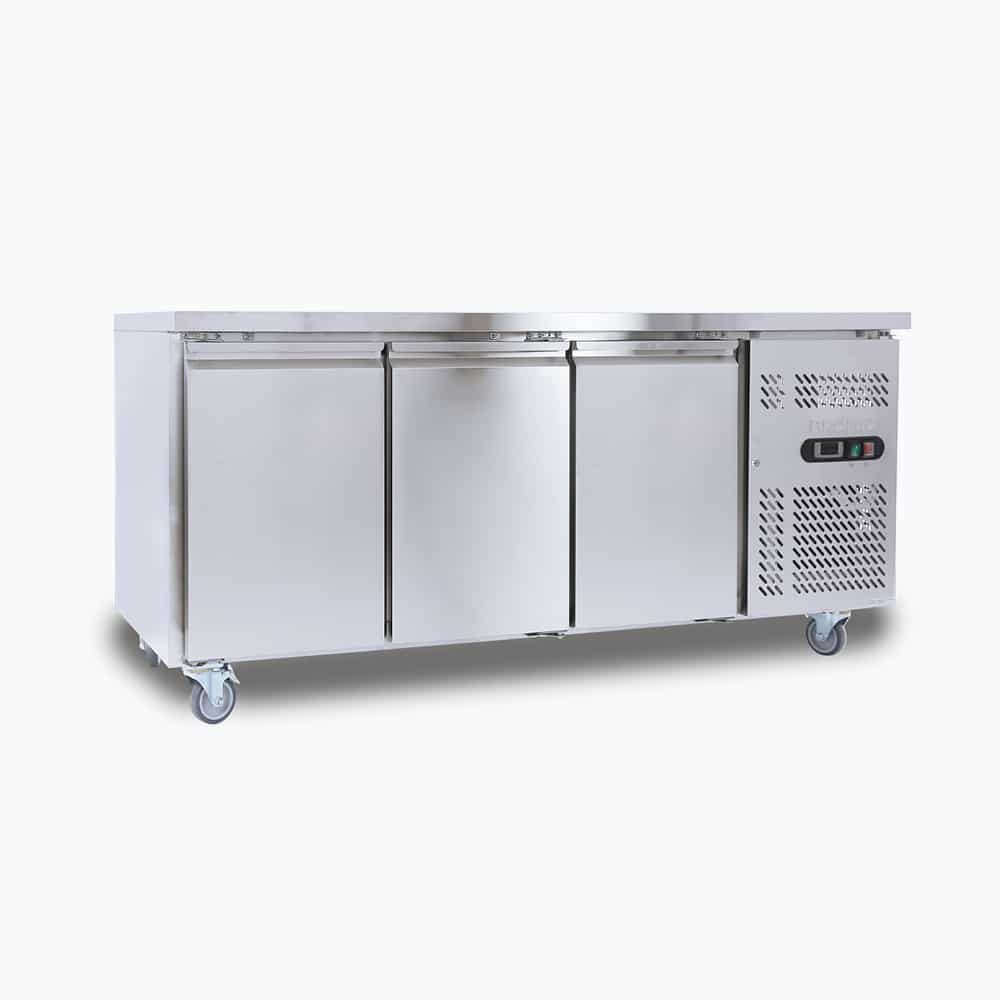 Bromic UBC1795SD-NR – Under Bench Fridge - 417L - 3 Doors - Stainless Steel