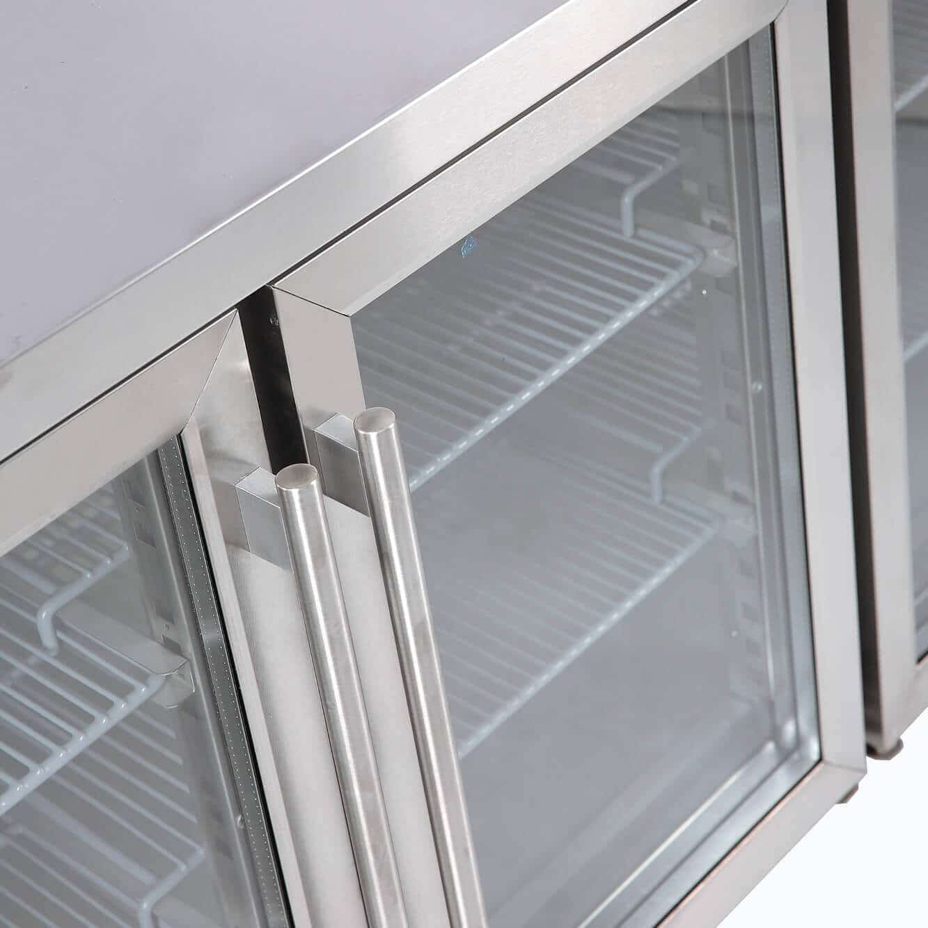 Bromic UBC2230GD-NR – Under Bench Display Fridge - 553L - 4 Doors - Glass