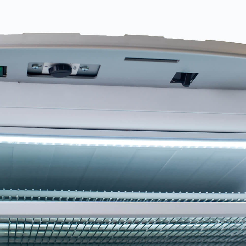 Bromic UF0374LS-NR – Upright Display Freezer - 300L - 1 Door - Flat Glass - Lightbox