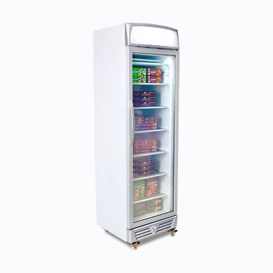 Bromic UF0374LS-NR – Upright Display Freezer - 300L - 1 Door - Flat Glass - Lightbox