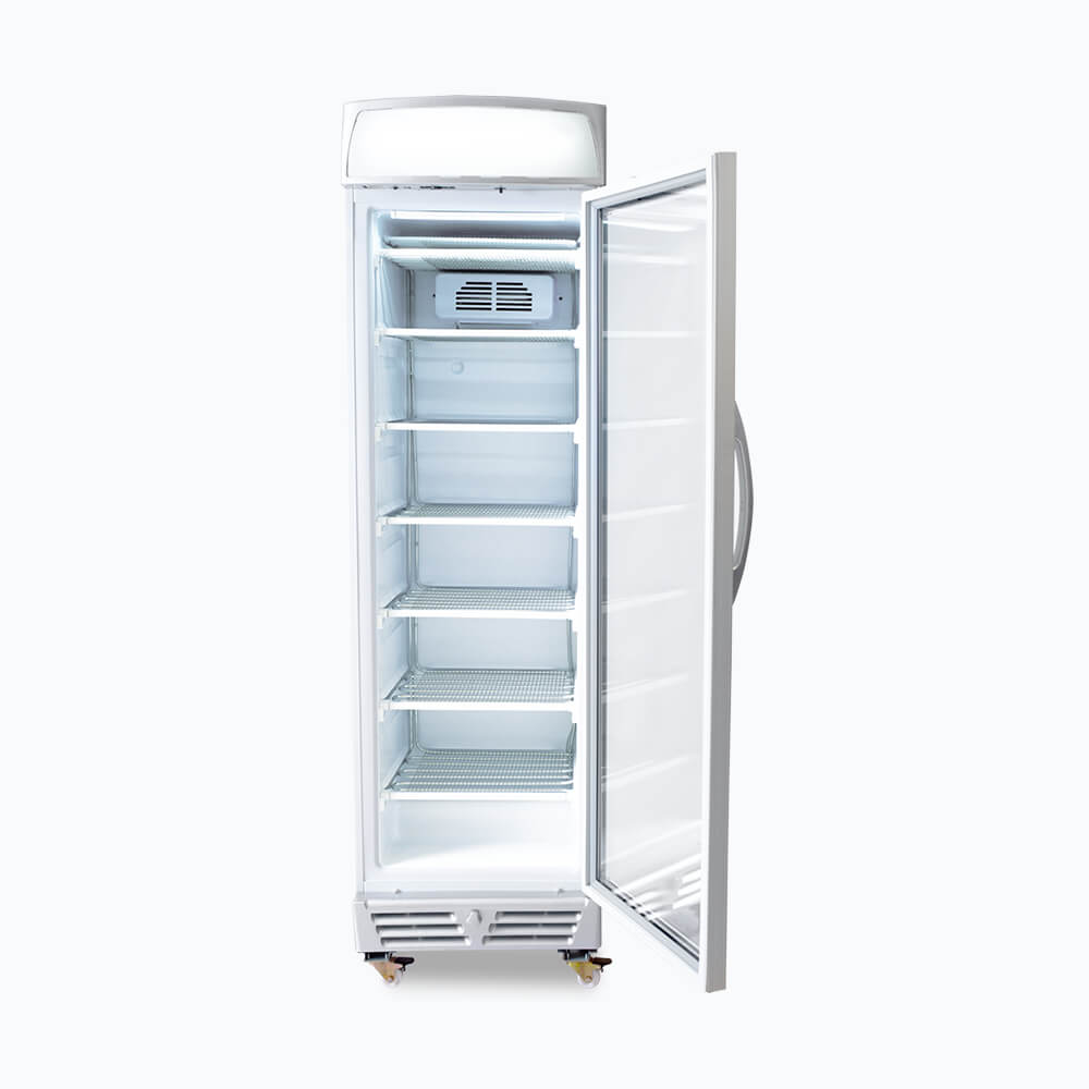Bromic UF0374LS-NR – Upright Display Freezer - 300L - 1 Door - Flat Glass - Lightbox