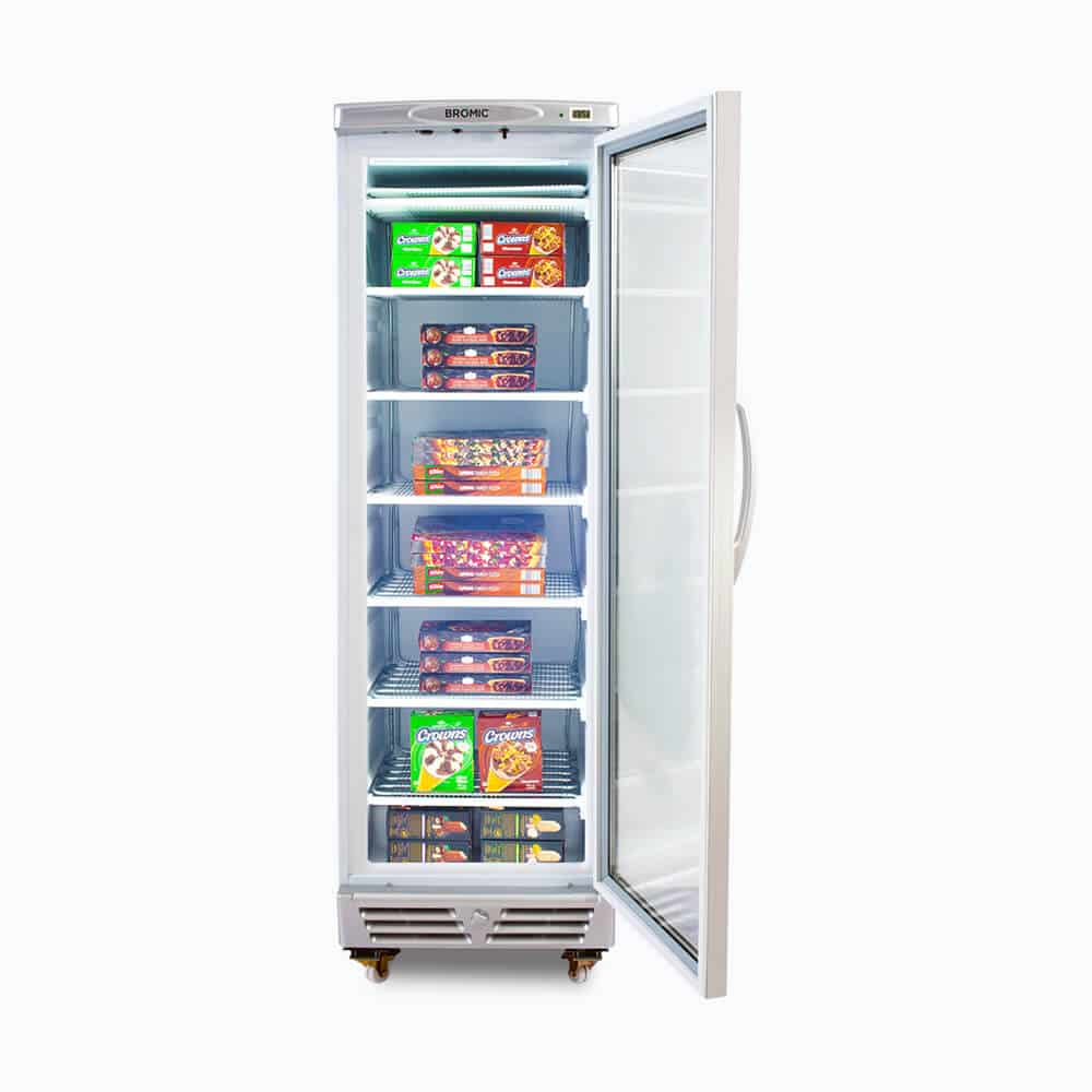 Bromic UF0374S-NR – Upright Display Freezer - 300L - 1 Door - Flat Glass