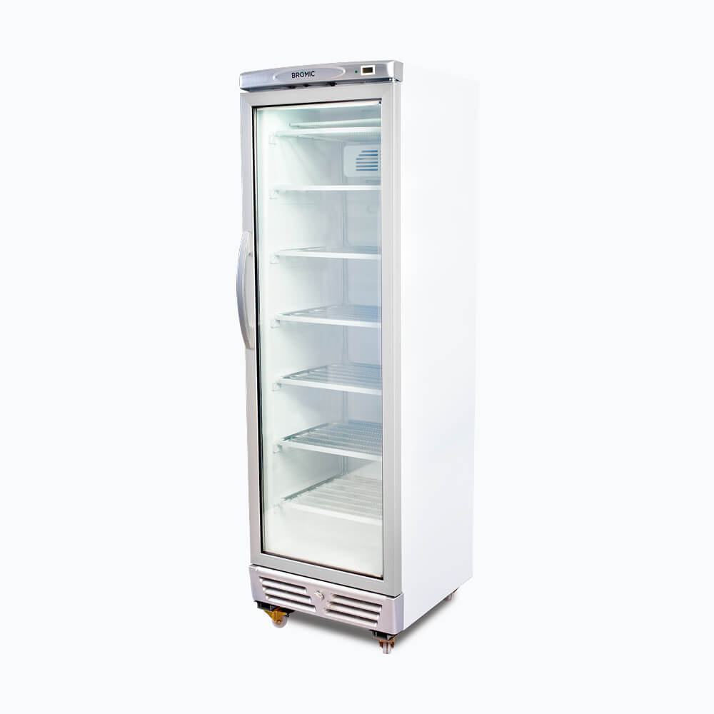 Bromic UF0374S-NR – Upright Display Freezer - 300L - 1 Door - Flat Glass