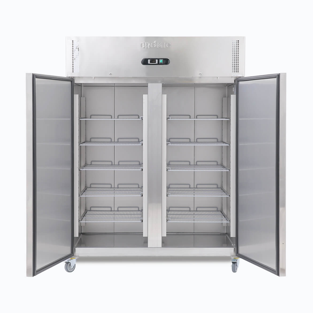Bromic UF1300SDF-NR-1 – Upright Freezer - 1300L - 2 Doors - Stainless Steel