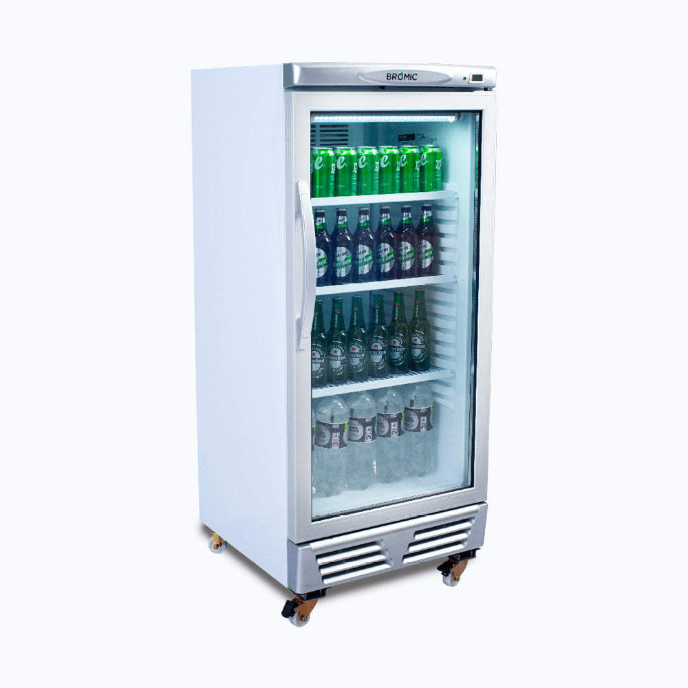 Bromic GM0220-NR – Upright Display Fridge - 215L - 1 Door - Flat Glass