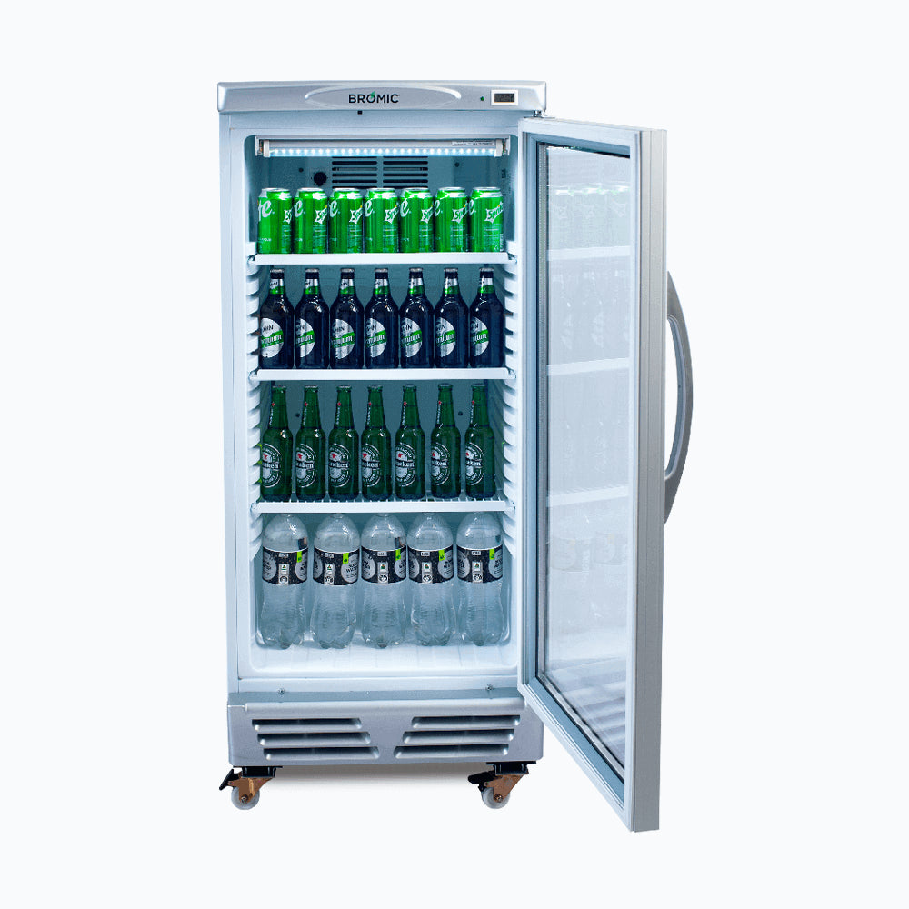 Bromic GM0220-NR – Upright Display Fridge - 215L - 1 Door - Flat Glass