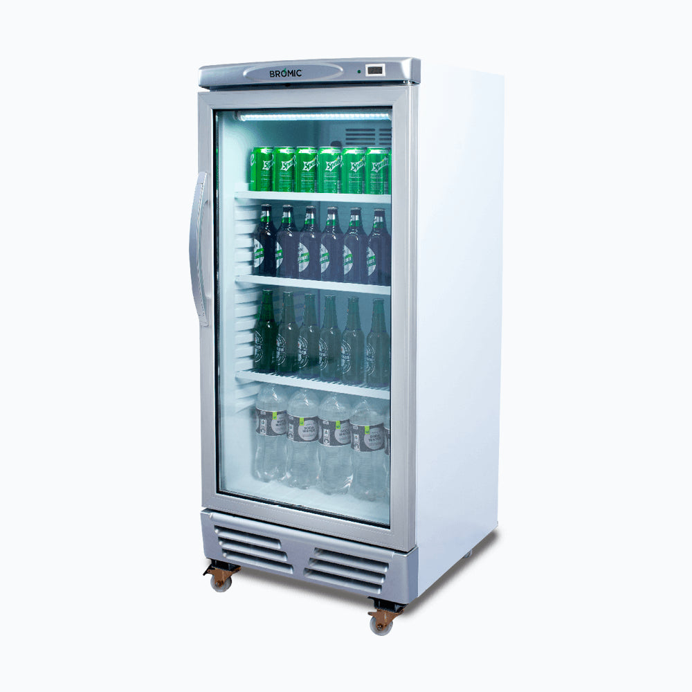 Bromic GM0220-NR – Upright Display Fridge - 215L - 1 Door - Flat Glass