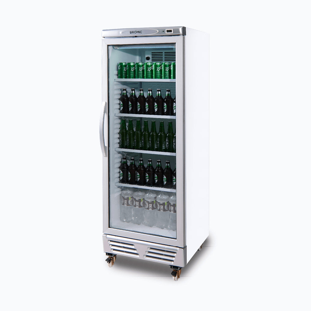 Bromic GM0300-NR – Upright Display Fridge - 290L - 1 Door - Flat Glass