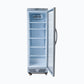 Bromic GM0374-NR – Upright Display Fridge - 372L - 1 Door - Flat Glass - White with Silver Trim