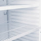 Bromic GM0374-NR – Upright Display Fridge - 372L - 1 Door - Flat Glass - White with Silver Trim