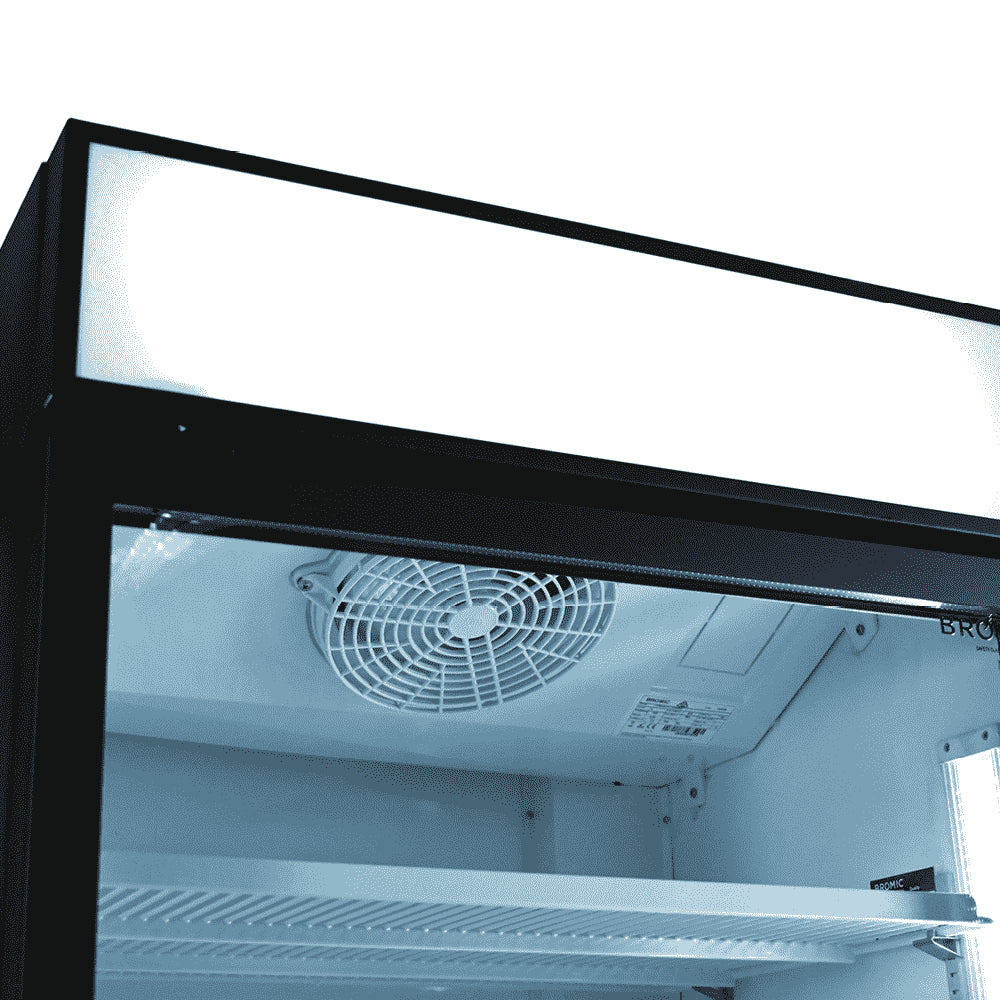 Bromic GM0690LB – Upright Display Fridge - 659L - 1 Door - Flat Glass - Lightbox