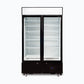 Bromic GM1000LBCAS – Upright Display Fridge - 960L - 2  Doors - Flat Glass - Cassette - Black