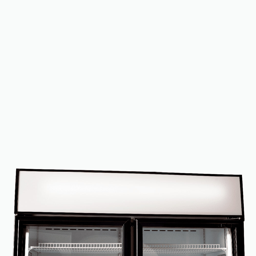 Bromic GM1000LBCAS – Upright Display Fridge - 960L - 2  Doors - Flat Glass - Cassette - Black