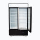 Bromic GM1000LBCAS – Upright Display Fridge - 960L - 2  Doors - Flat Glass - Cassette - Black