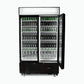 Bromic GM1000LBCAS – Upright Display Fridge - 960L - 2  Doors - Flat Glass - Cassette - Black