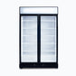 Bromic GM0900LBECO-NR – Upright Display Fridge - 885L - 2 Doors - Flat Glass - Black